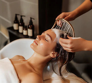 Head spa treatment